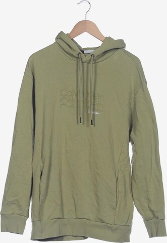 Calvin Klein Sweatshirt & Zip-Up Hoodie in XXL in Green: front