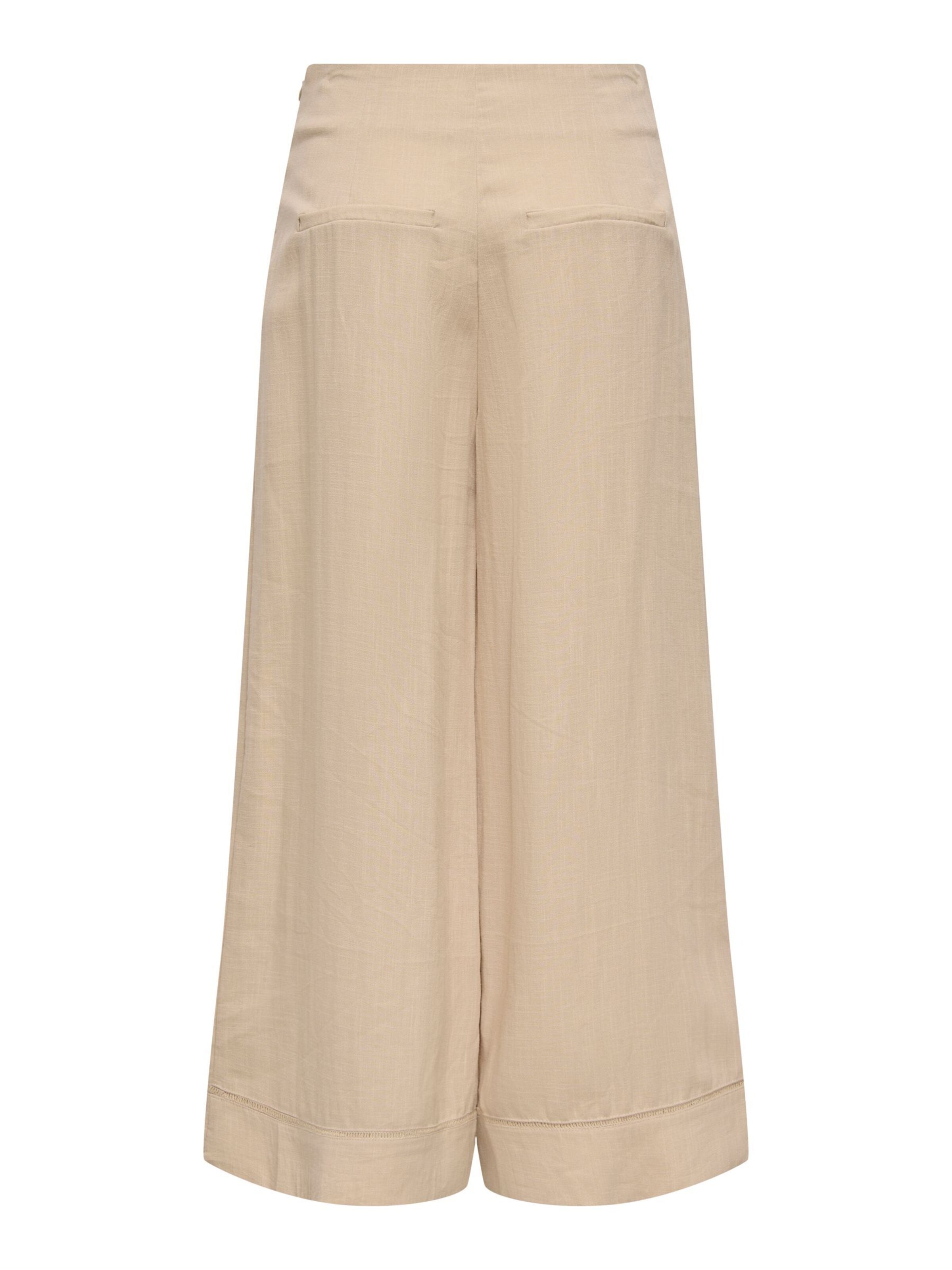 ONLY Wide leg Broek in Beige