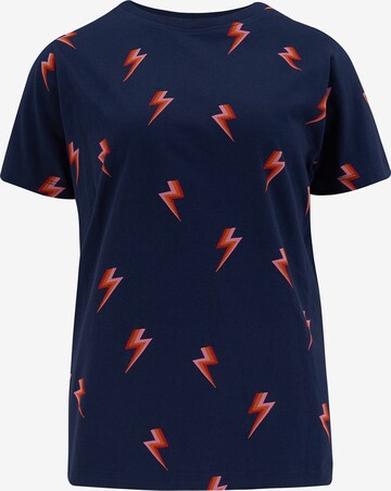 Sugarhill Brighton Shirt 'Maggie Tripple Lightning' in Blauw: voorkant