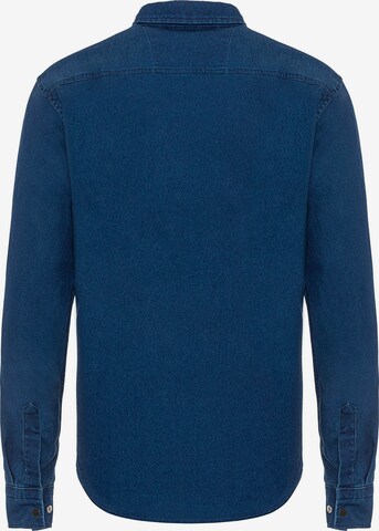 Redbridge Regular Fit Langarmhemd in Blau