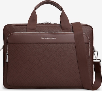 TOMMY HILFIGER Laptoptasche in Braun: Vorderseite
