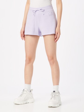 GAP Regular Trousers in Purple: front