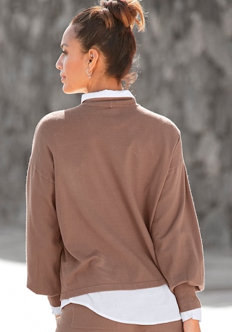 LASCANA Sweater in Brown