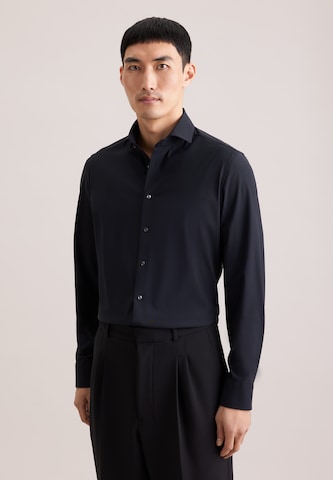 Coupe slim Chemise business SEIDENSTICKER en noir : devant