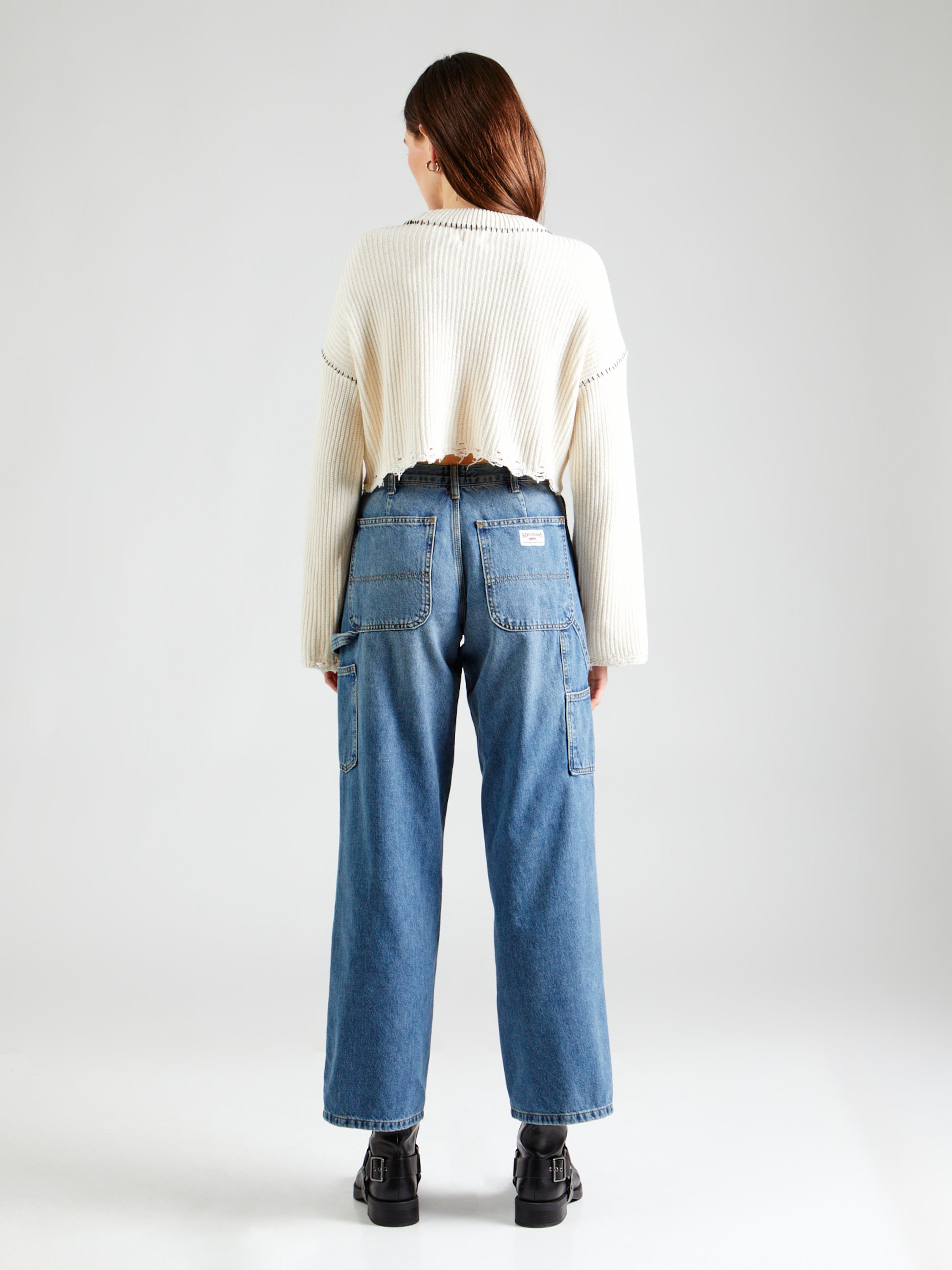 【TWN】25SS★ Urbane Carpenter Denim Pants Jeansy Urban Classics Carpenter Back Jeans Sand Destroyed