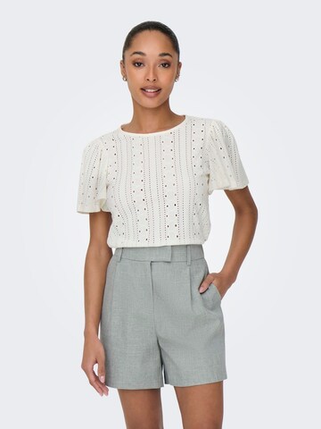 ONLY Shirt 'ONLRiverside' in Wit: voorkant