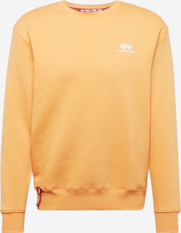 ALPHA INDUSTRIES Sweatshirt in Orange: front