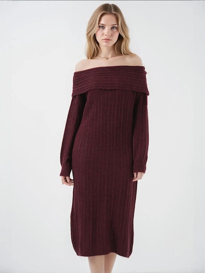 Bigdart Strickkleid 'Strickkleider'‌‌‌‌‌‌‌‌ in S-M in burgunder, Produktansicht