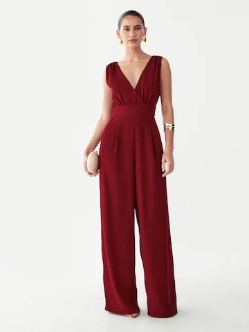 BWLDR Jumpsuit in Red: front