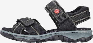 Rieker Hiking Sandals in Black