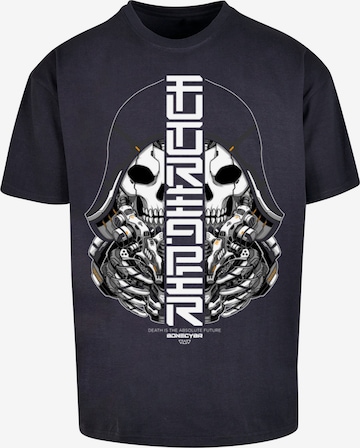 F4NT4STIC Shirt 'Cyber Bone Futureaper CYBERPUNK STYLES' in Blau: predná strana