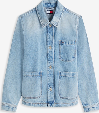Tommy Jeans Prijelazna jakna u mornarsko plava / svijetloplava / crvena / bijela, Pregled proizvoda