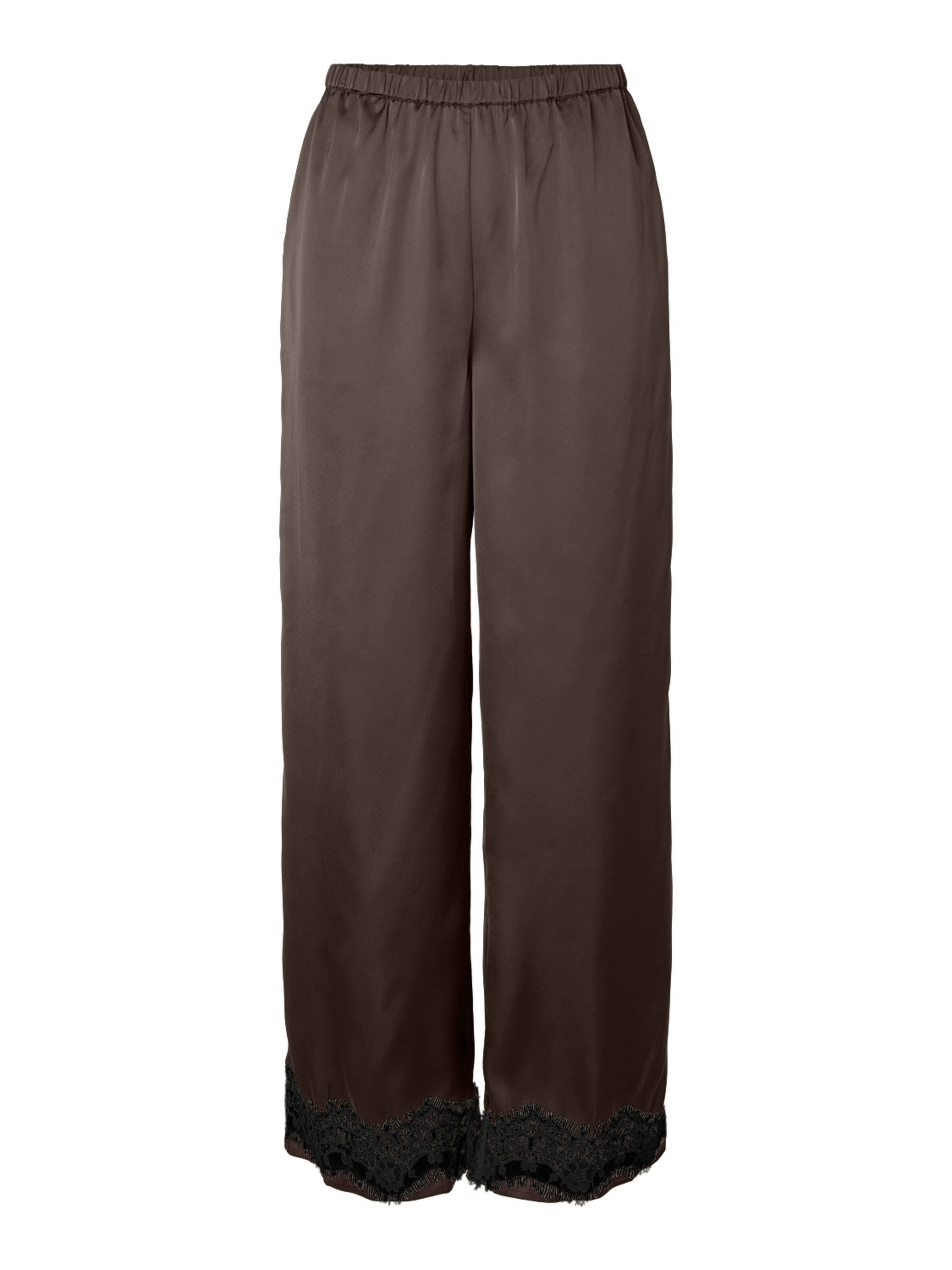 PIECES Broek 'PCAriel' in Bruin: voorkant