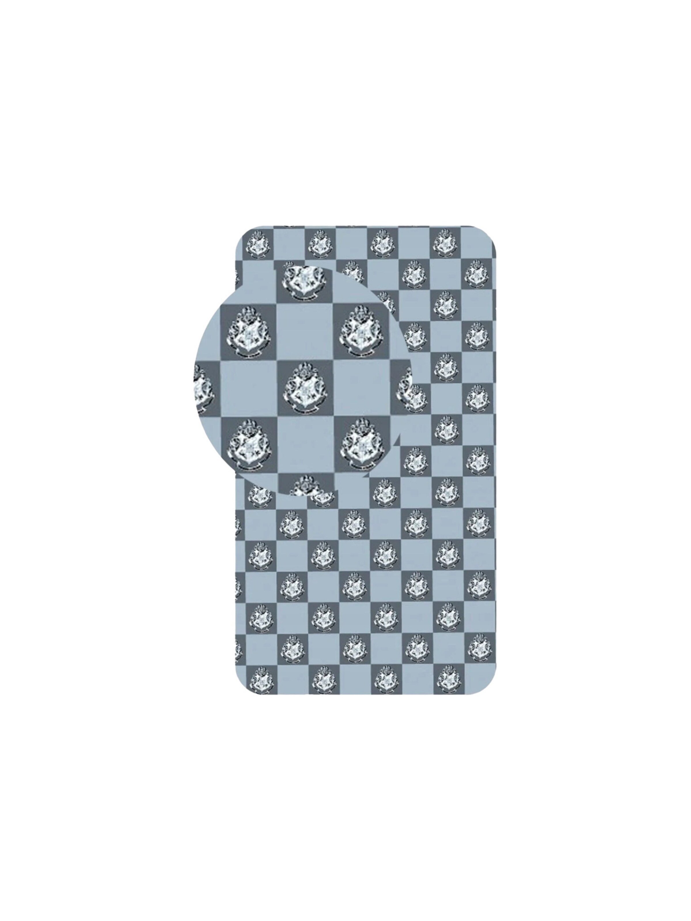 Warner Bros. Bed sheet ' Hogwarts ' in Grey: front