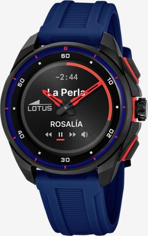Montre digitale Lotus en bleu : devant