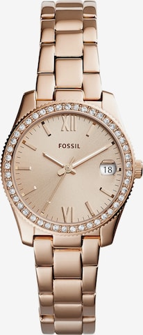 FOSSIL Analoog horloge 'Scarlette' in Goud: voorkant