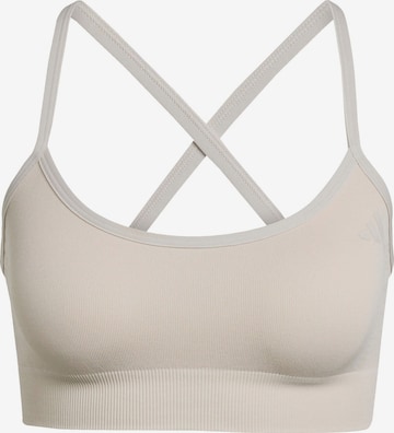 ADIDAS PERFORMANCEBustier Sportski grudnjak - siva boja: prednji dio