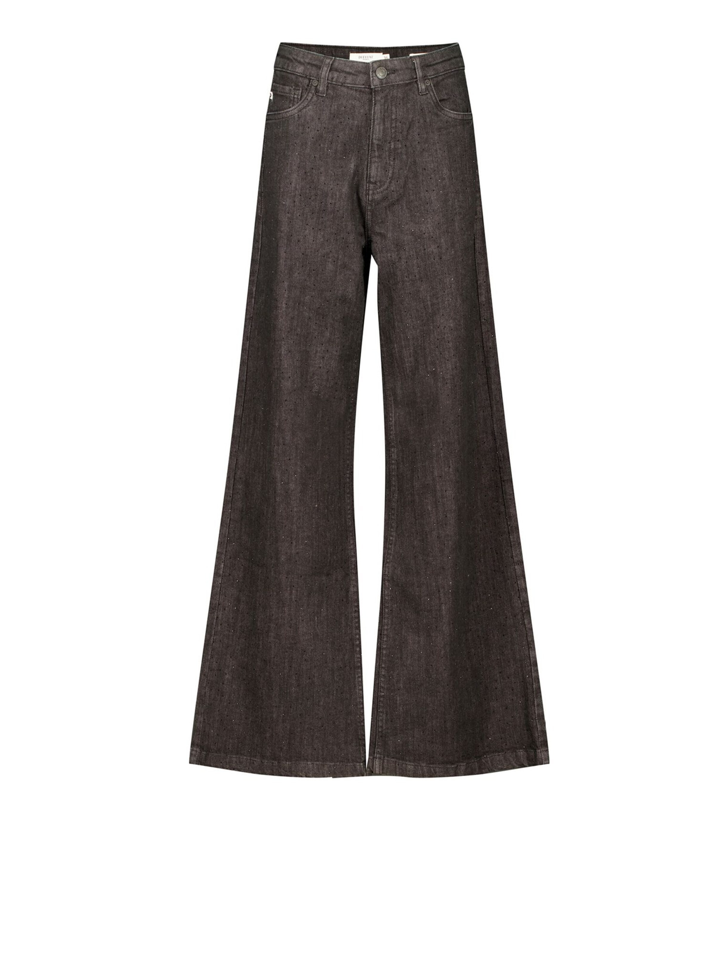 Deeluxe Loosefit Jeans in Zwart: voorkant