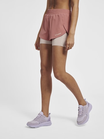 Hummel Slimfit Sportovní kalhoty – pink