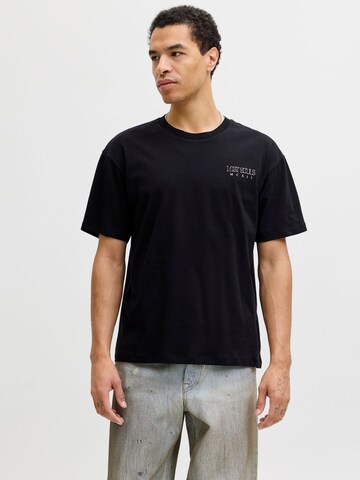 JACK & JONES - Camiseta en negro: frente