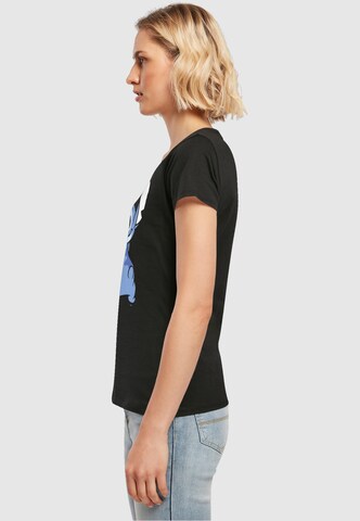 ABSOLUTE CULT Shirt 'Lilo And Stitch - Stitch Backside Breast' in Zwart