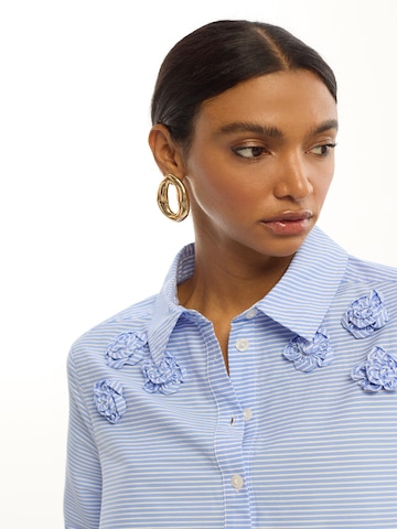 Lola Casademunt - Vestido camisero en azul