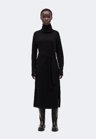 Liu Jo - Vestido de punto en negro: frente