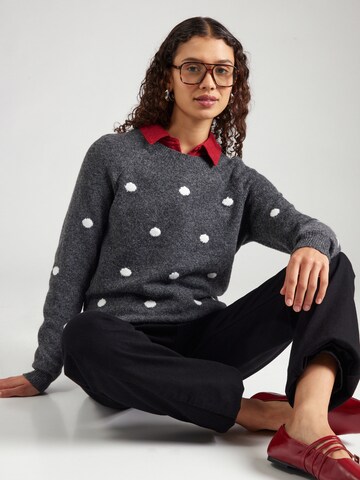Pulover 'VMDOFFY INTARSIA' de la VERO MODA pe gri: față
