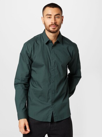 ESPRIT - Ajuste regular Camisa en verde: frente