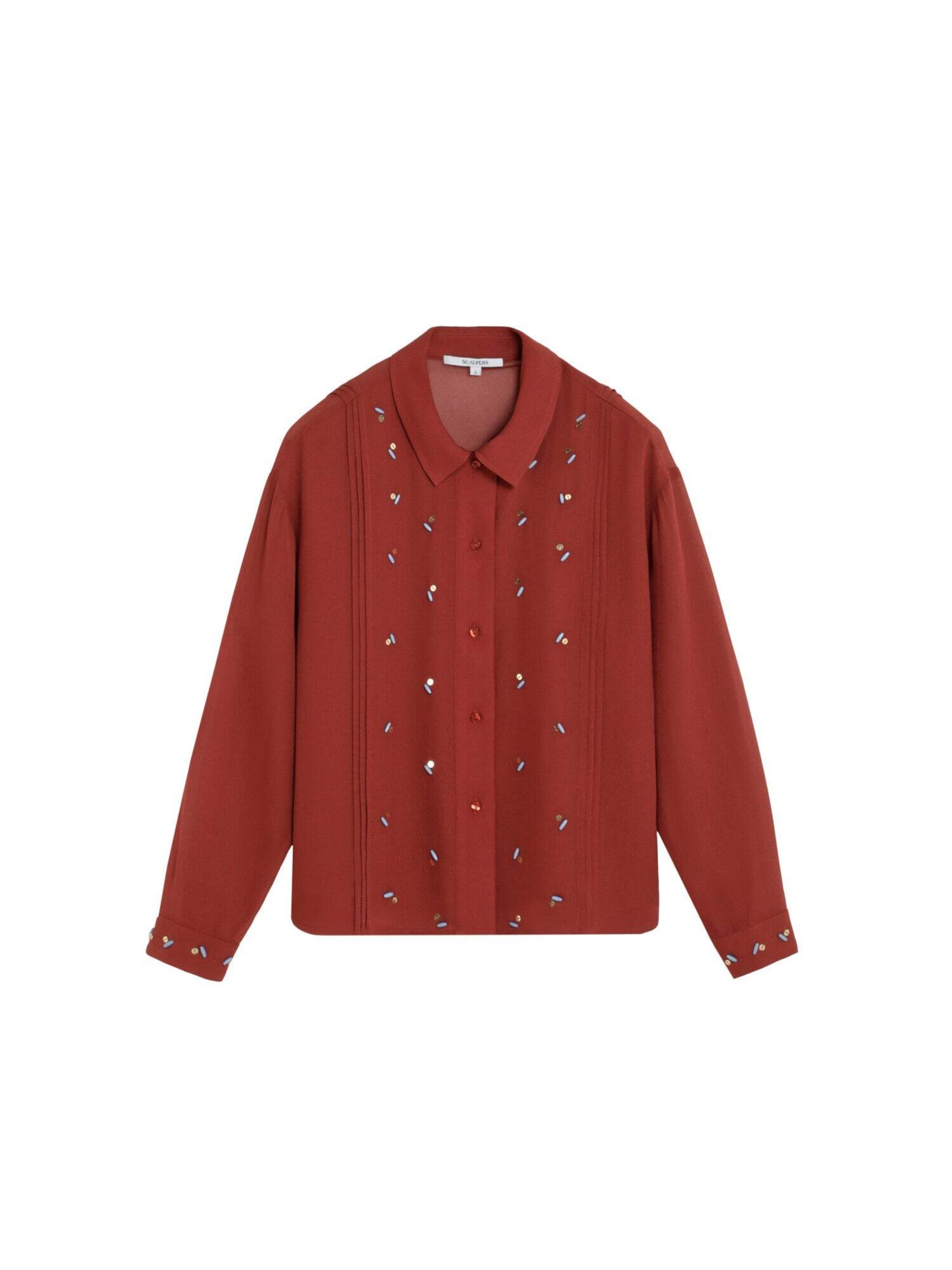 Scalpers Bluse i brun: forside