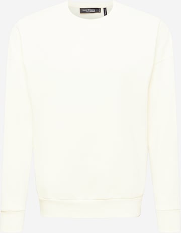 Sweat-shirt Kosta Williams x About You en blanc : devant