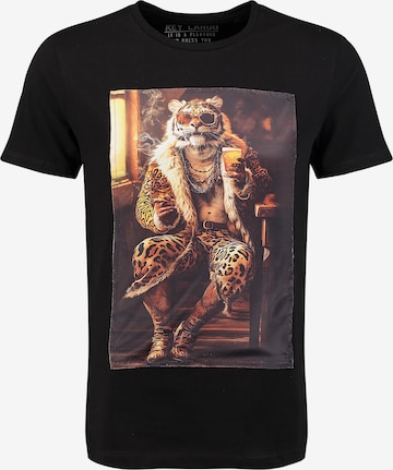 juoda Key Largo Marškinėliai 'Pimp Tiger': priekis