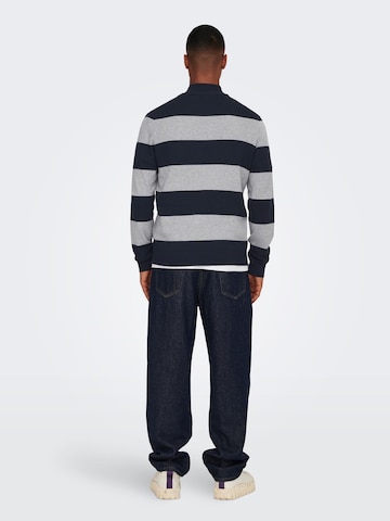 Only & Sons Sweater 'REX' in Blue