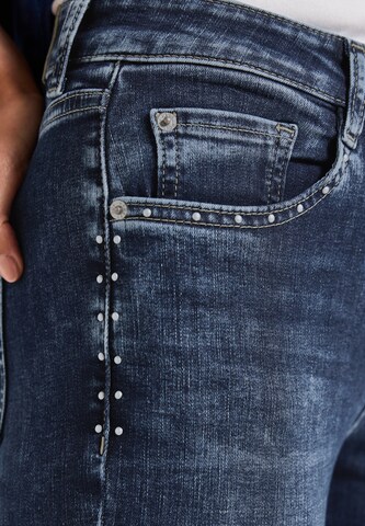 STREET ONE Slimfit Jeans in Blau