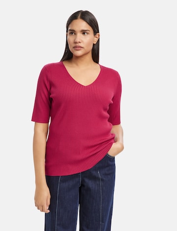 SAMOON Sweter w kolorze różowy: przód