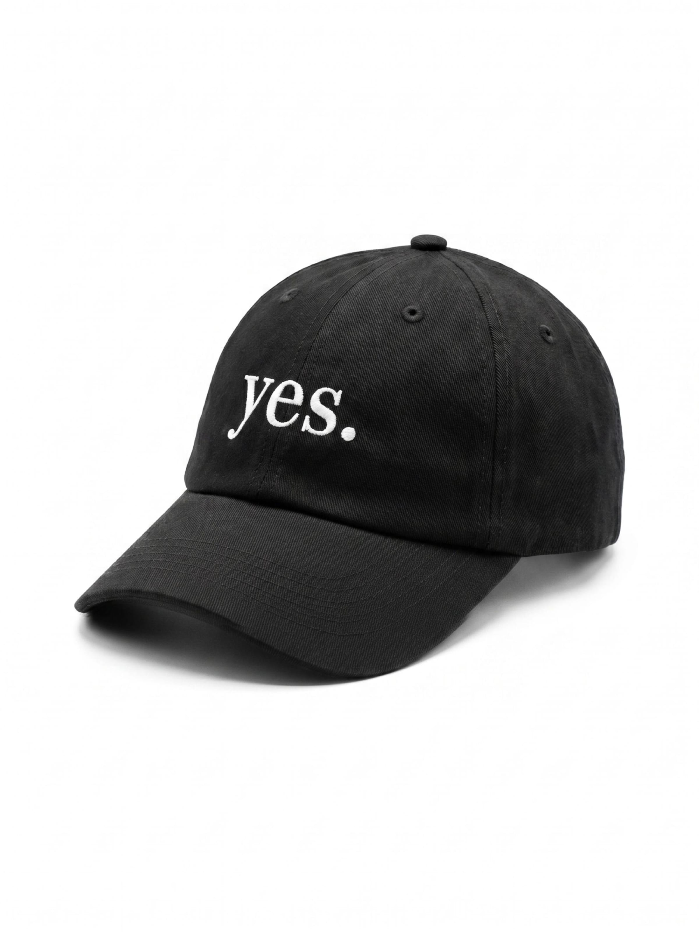 PSTV MND Cap 'yes.' in Black: front