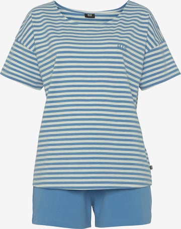 H.I.S - Pijama de pantalón corto en azul: frente