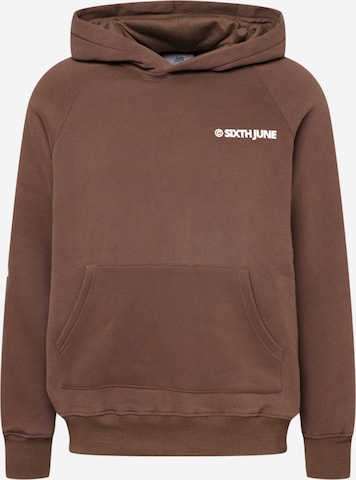 Sweat-shirt Sixth June en marron : devant