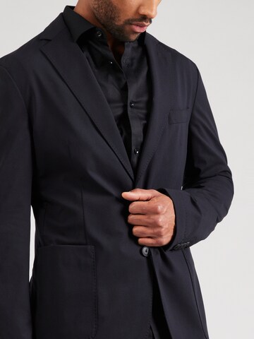 BOSS - Ajuste regular Chaqueta saco 'Hanry' en negro