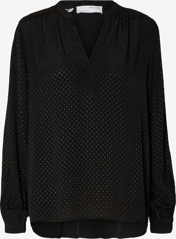 SELECTED FEMME Blus 'FRAYA' i svart: framsida