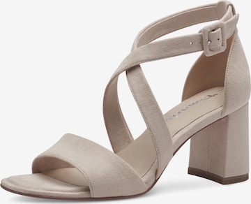 TAMARIS Sandaal in Beige: voorkant