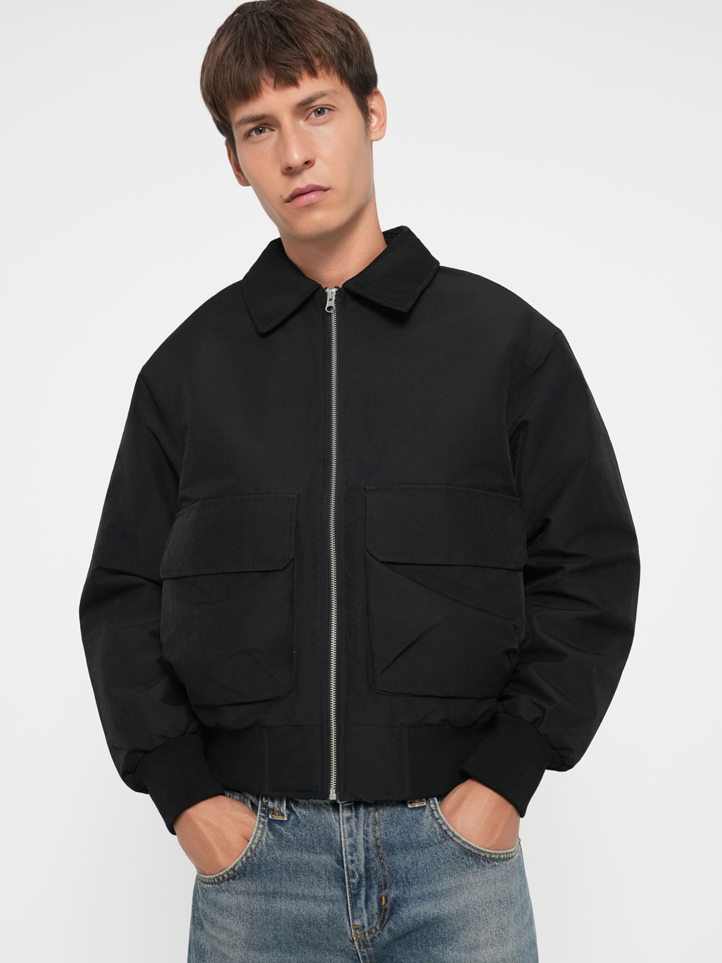 JACK & JONES Between-Season Jacket 'JORINWOOD' in Black | ABOUT YOU