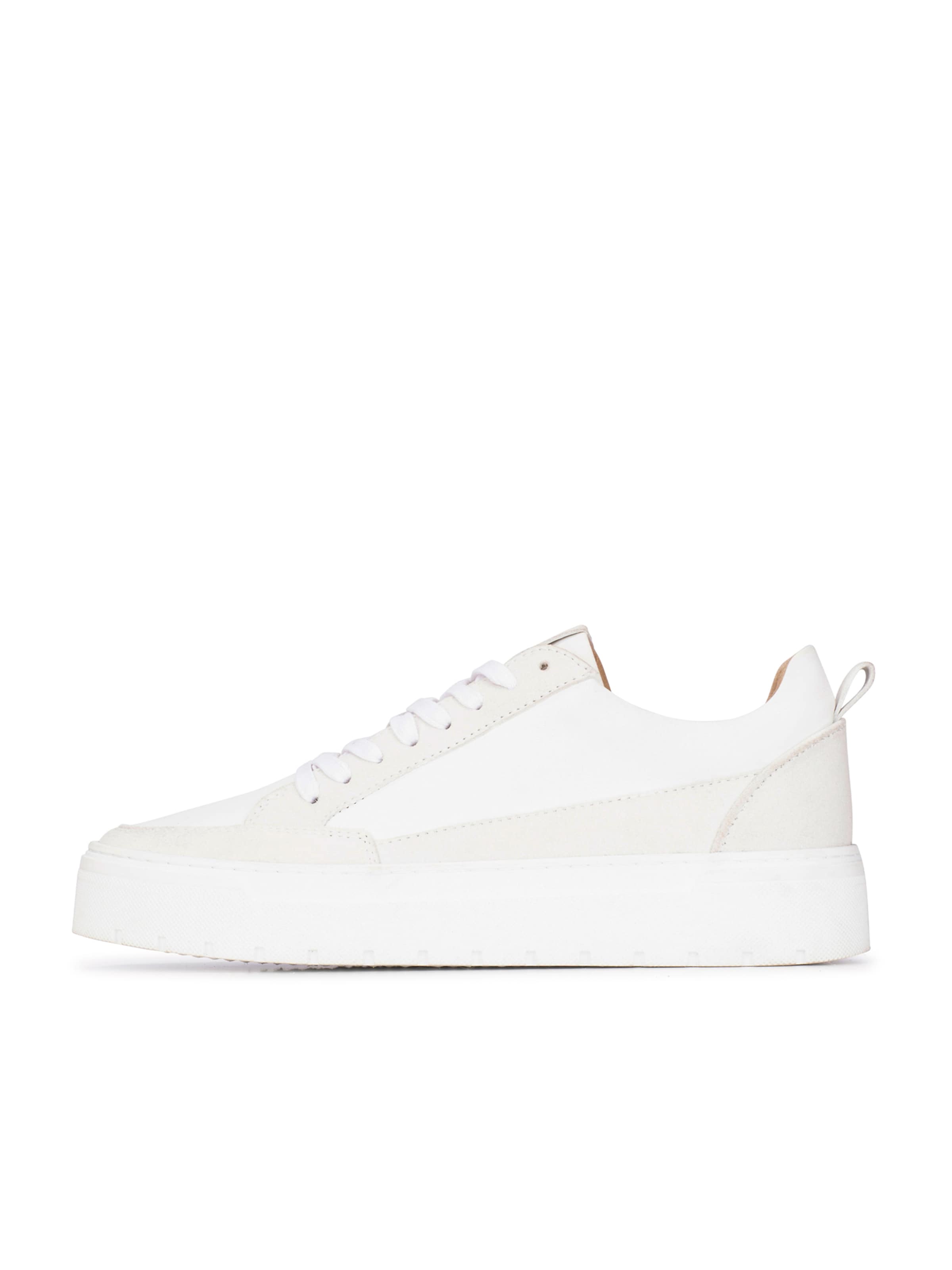 PS Poelman Platform trainers 'Ivar' in White: front