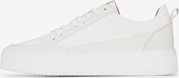 PS Poelman Sneakers laag 'Ivar' in Wit: voorkant