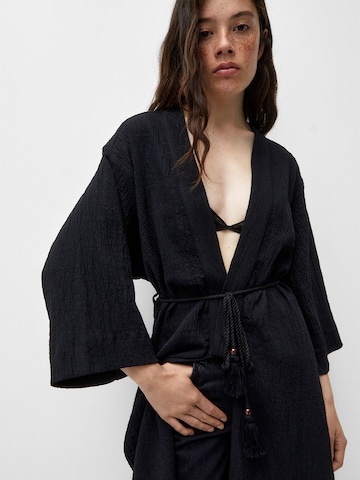 Pull&Bear Kimono | črna barva