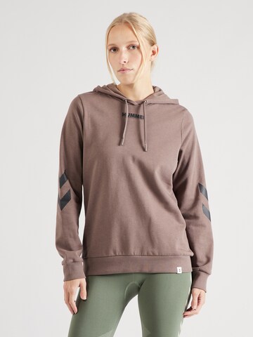 Hummel Sportief sweatshirt 'LEGACY' in Bruin: voorkant