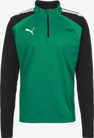 PUMA Athletic Sweatshirt 'Team Liga' in Green: front