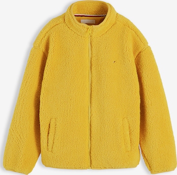TOMMY HILFIGER Fleece jas in Geel: voorkant