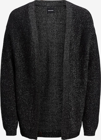 JACK & JONES Knit Cardigan 'Rob' in Black: front