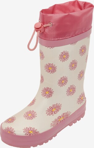 PLAYSHOES Rubber Boots 'Margariten' in Pink: front